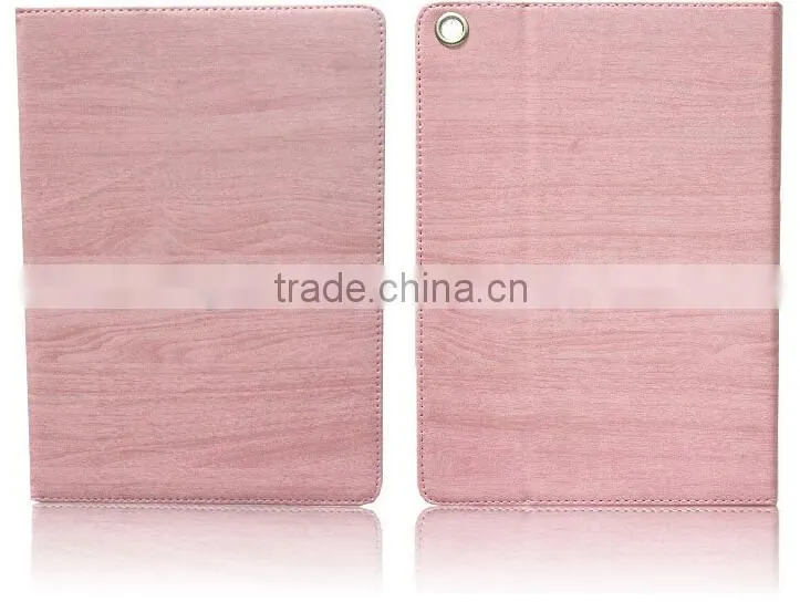 Best Selling Item Tablet Case With Wooded Grain PU Cover For iPad