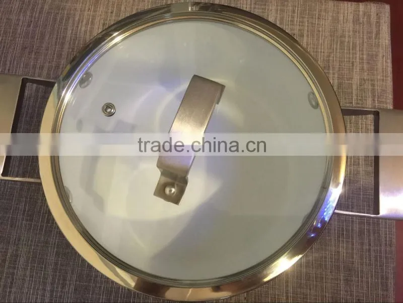 2016 new product Aluminum Red sauce pot high quality nonstick ceramic coating sauce pot