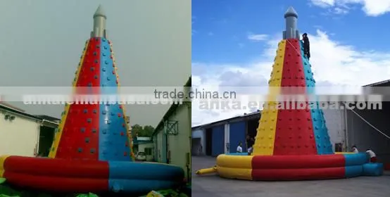 New design Kids outdoor inflatable rock climbing games for fun