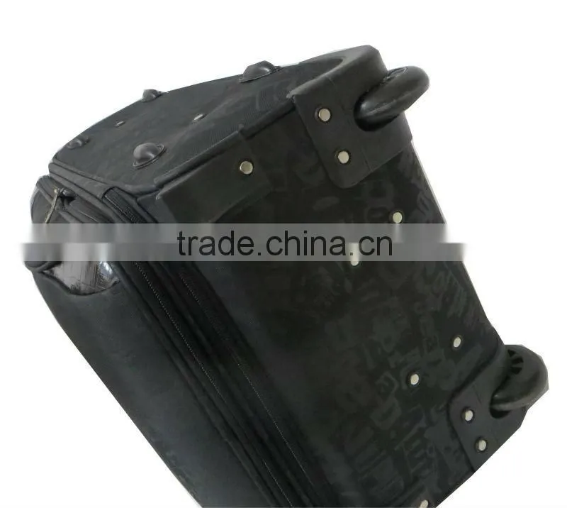 Newest aluminum trolly luggage set with pattern printed