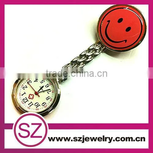 angle smile purple heart shape nurse fob watch for sale