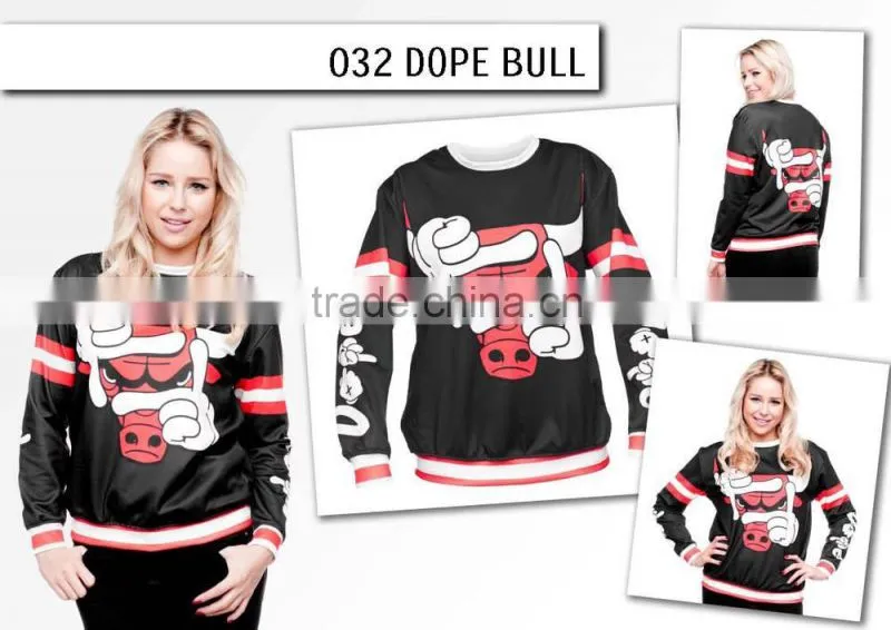 fashion natural high quality 3d digital print fullprint crewneck sweatshirt spring autumn unisex custom oversized pullover