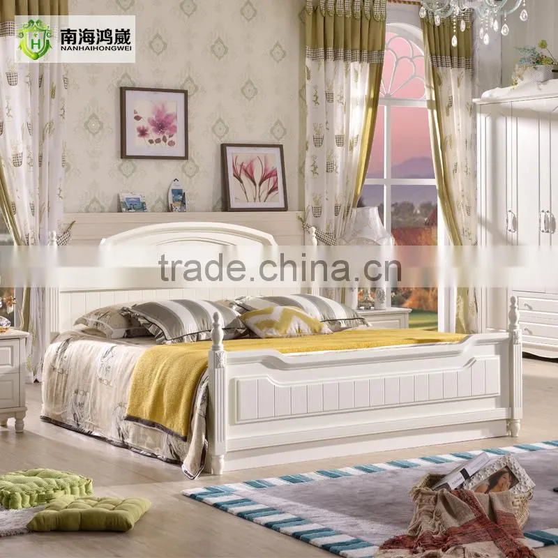 Wholesale White Bedroom Set English Country Style Furniture
