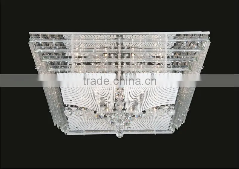 New modern crystal and glass led low valtage ceiling lamp for hotel MX5214L