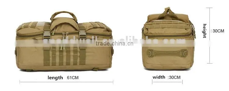 Outdoor camouflage travel tactical military duffle bag