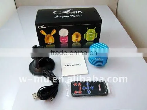 Vibration Resonance SD/TF Card Mini Speaker F MP3 PC ipod