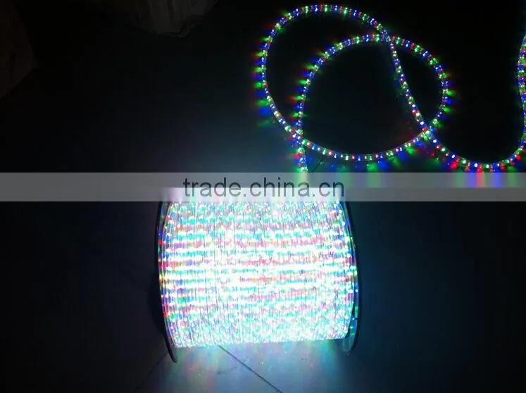 Dmx rgb rope light led 2 wire chrismas rope light