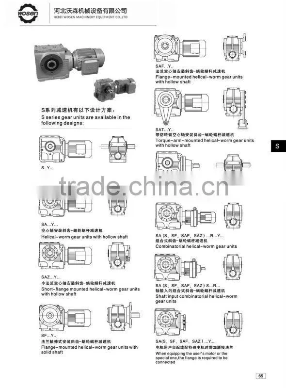 SEW Style's S gearbox with electric motor
