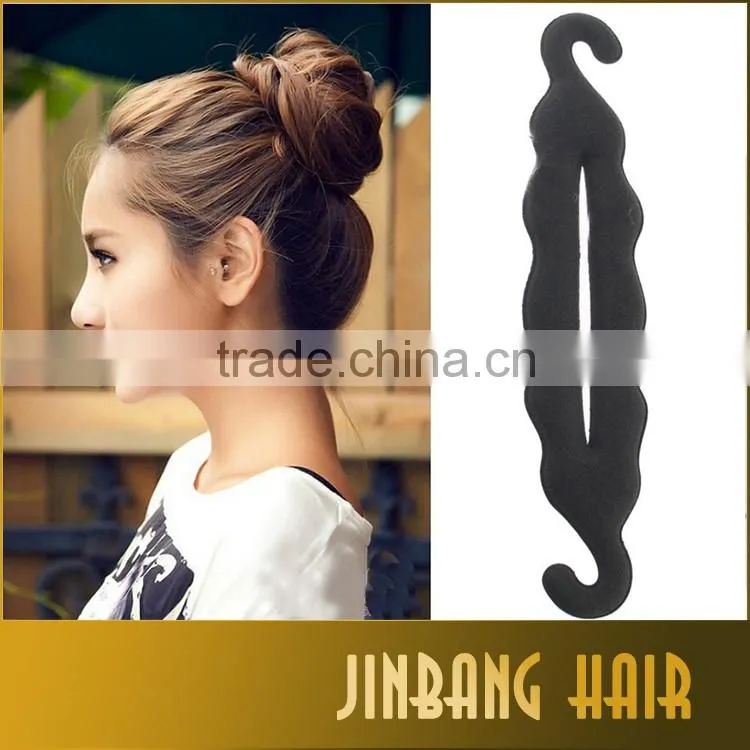 2016 wholesale new magic foam hair twist styling bun maker tool clip stick french bun maker braid tool accessories