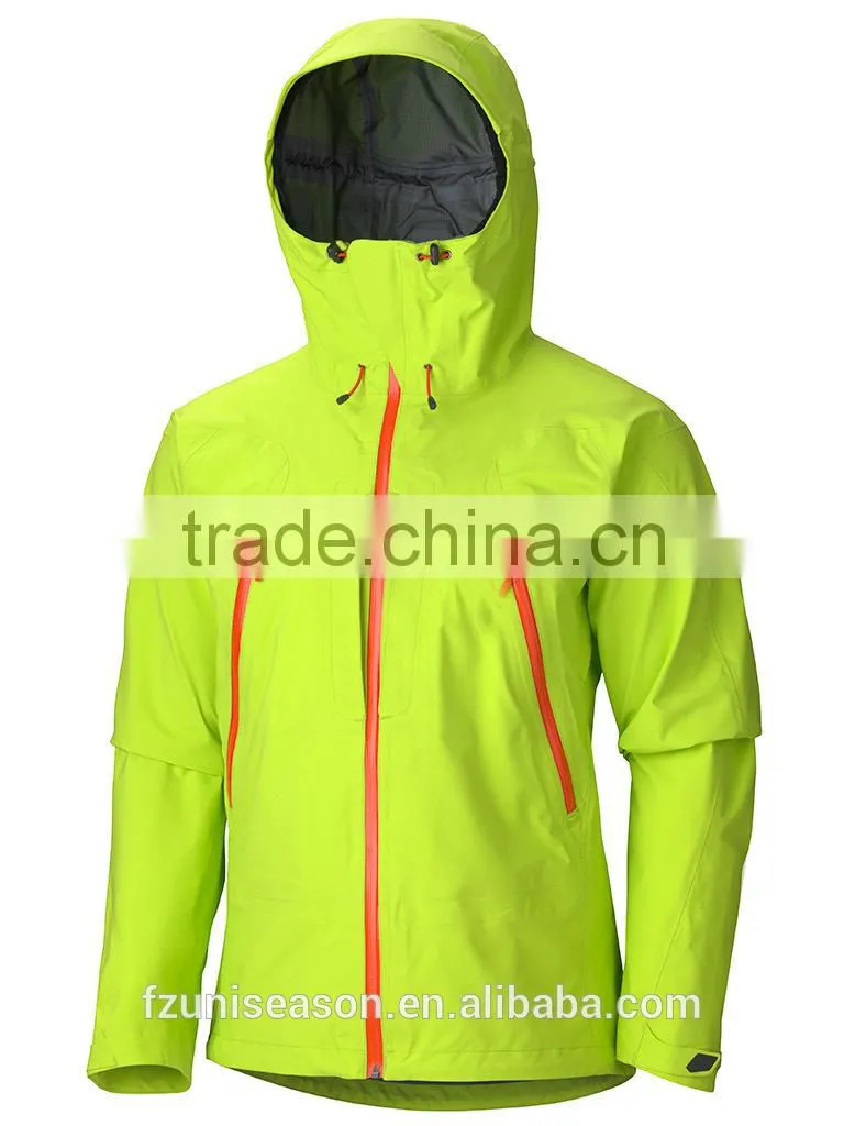 Waterproof lightweight nylon mens plain windbreakers jacket