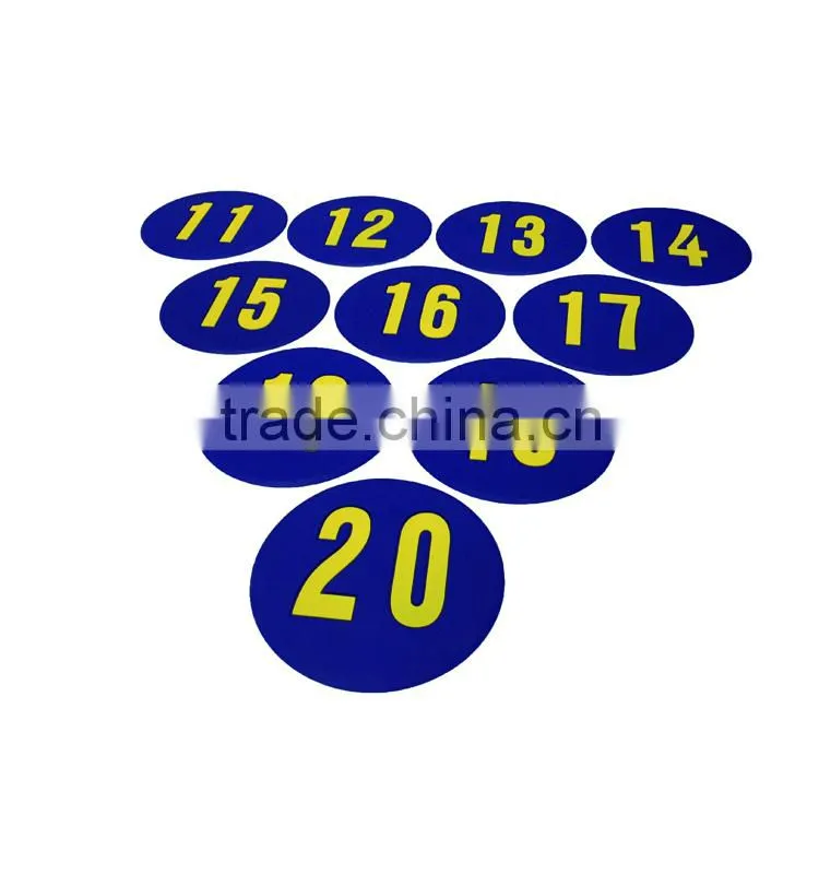 10PC Per Set 9" Educational Toy Pvc Numbers Mat