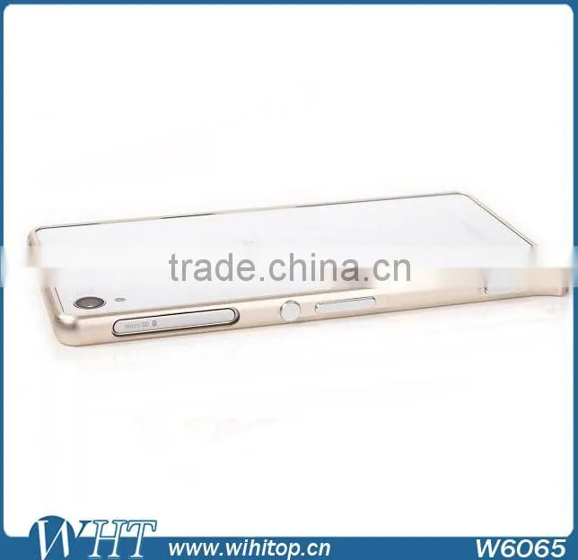 Fashionable Aluminum Bumper Case No Screws For Sony Xperia Z3, Luxury Hard Metal Frame For Xperia Z3