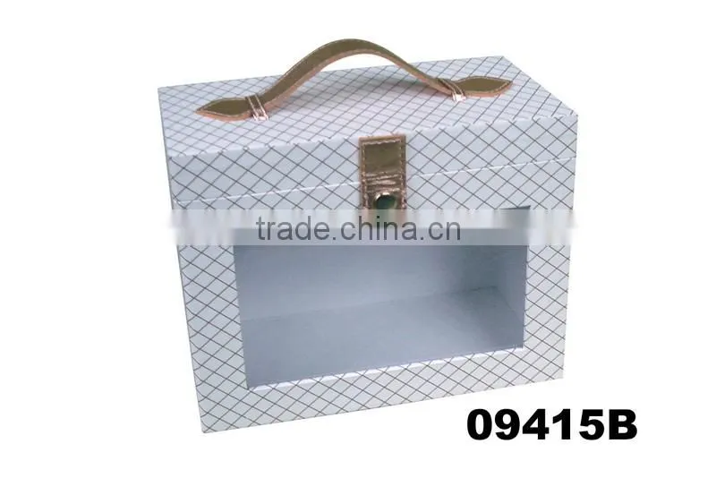 2016 faux leather jewelry earrings box