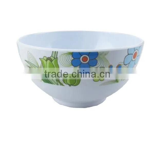 Good quality non toxic 3pc plastic melamine dinner bowl ware set