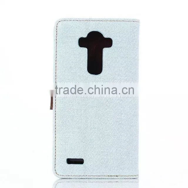 New product case for lg g4,special design case for LG phone ,demin style pu leather case for lg g4 with wallet