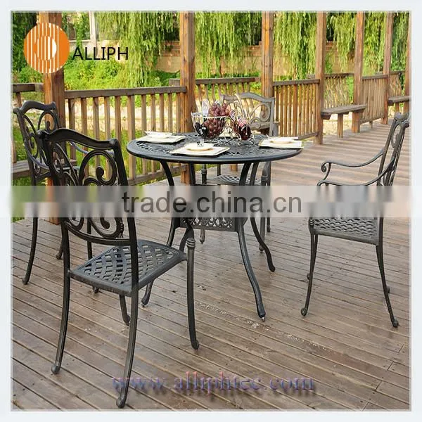 china cheap cast aluminum furniture outdoor chaise lounge with wheels