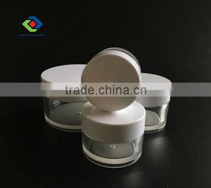 5ml/10ml/15ml/20ml/30ml/50ml/100ml thick wall PETG Plastic Type clear petg jar