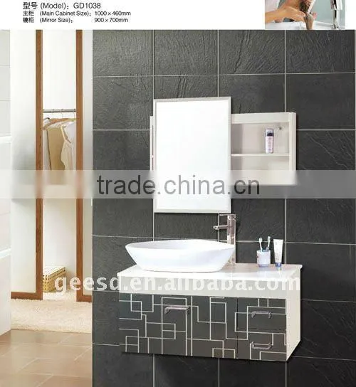 GEESD wholesale stainless steel modern cheap bathroom vanity GD1038