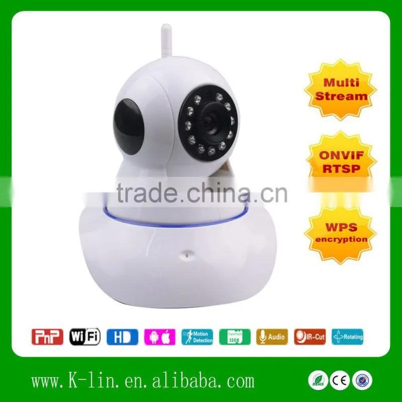 Best selling!! Indoor Megapixel 720P Two-way Audio CCTV P2P Wireless IP Camera