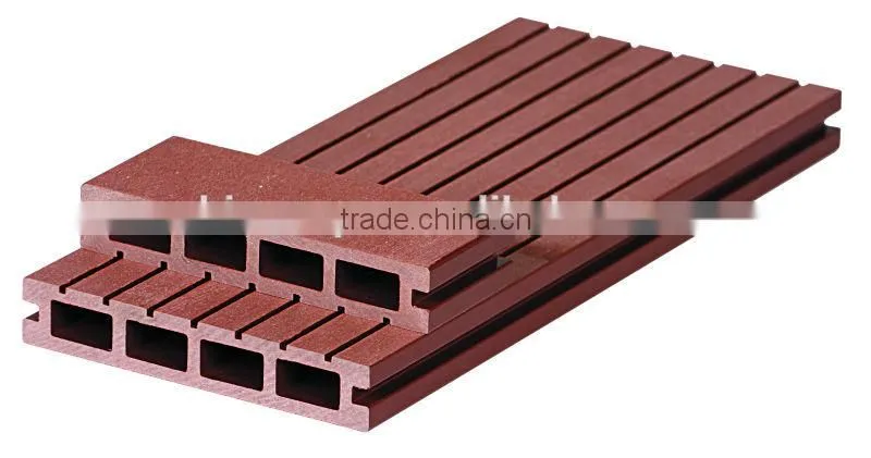 Eco friendly outdoor wpc flooring or hollow wpc flooring
