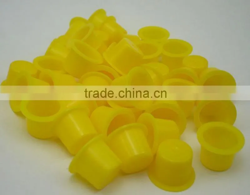 Newest (10mm,15mm,18mm) Clear red Newest (10mm,15mm,18mm) Clear red white and yellow coolr Plastic Tattoo Ink Cups