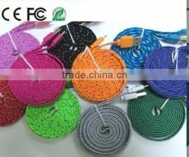 Professional manufacturer of usb 2.0 male to micro usb male flat cable