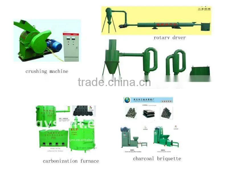 Wood sawdust stoving machine