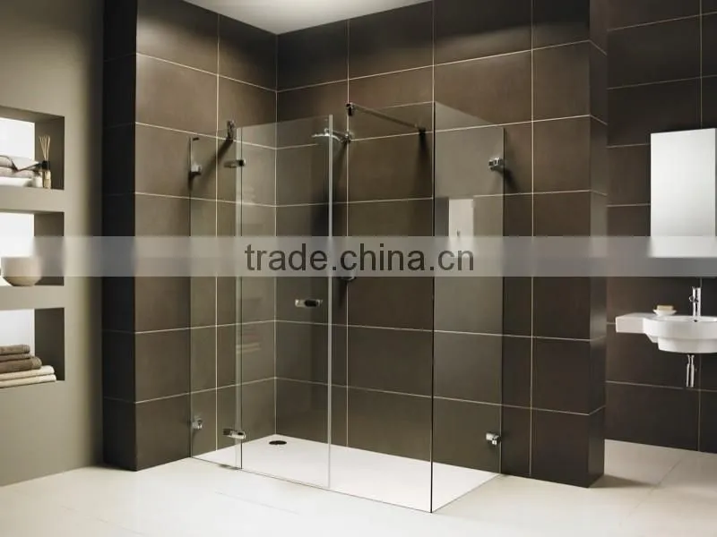 fasion customizable tempered glass shower enclosure