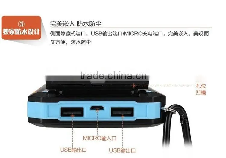 New china 2016 product phone solar charger 10000mah