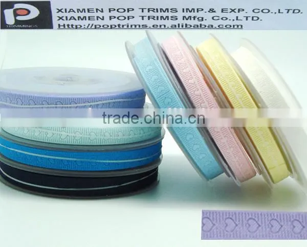Red stripes printed ribbons