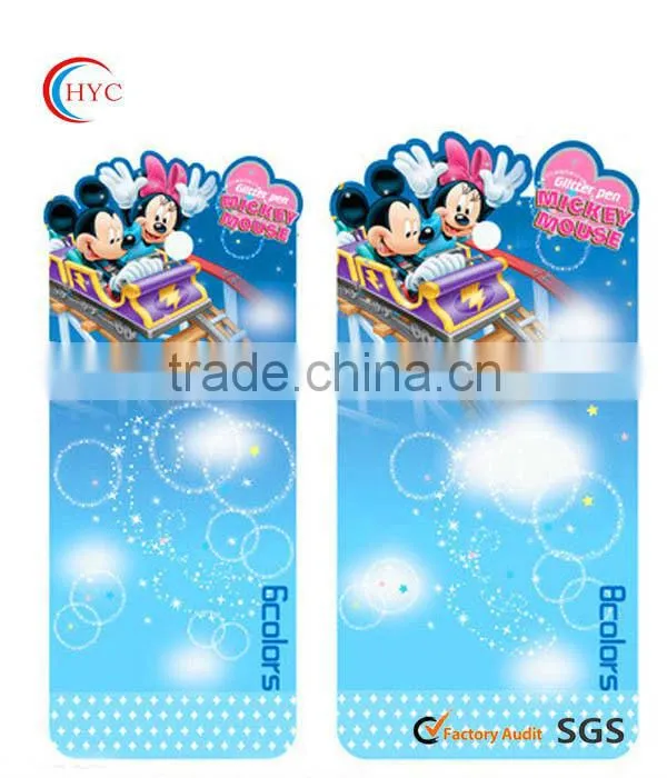 blue mickey mouse shade cardboard printed cards