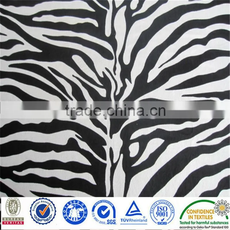 Velour Animal Printed Terry Cloth Fabric