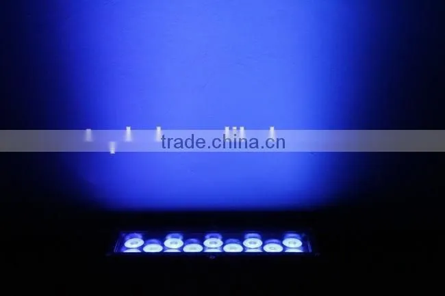 CE&RoHs Certificate Excellent Color Mixing IP66 Outdoor 14* Tri-3W RGB Wall Washer LED Light
