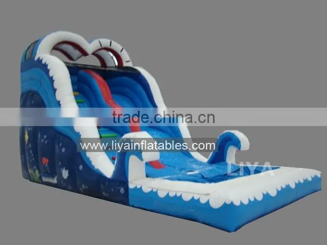 giant inflatable floating water slide
