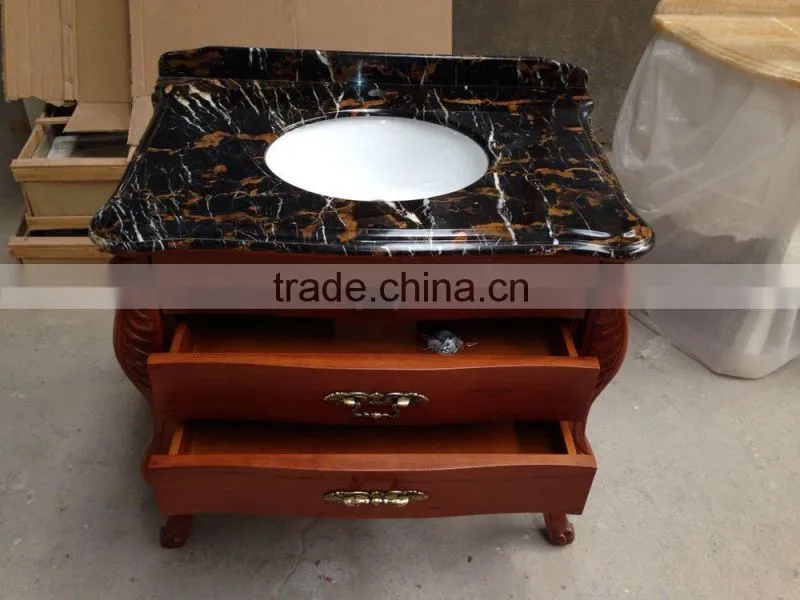 Marble countertop antique bathroom vanities 6625