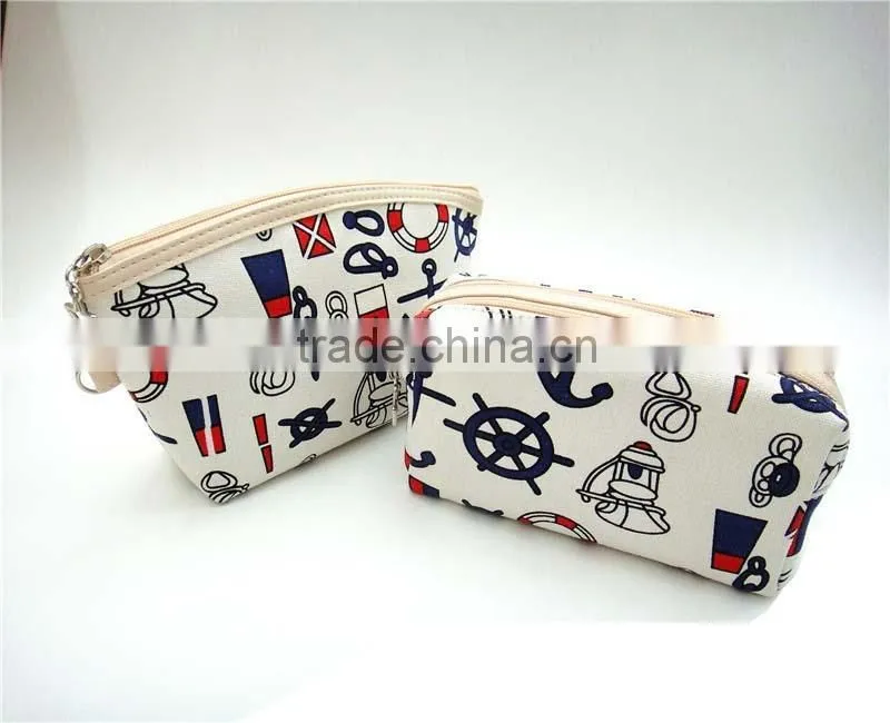 Promotional canvas cosmetic travel bag made in Guangzhou China