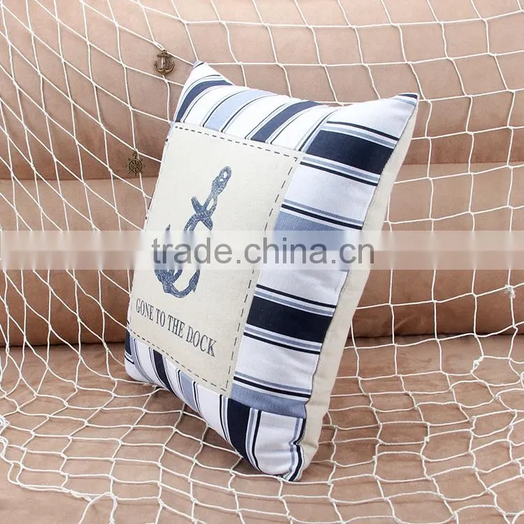 Beach Towel With Pillow Sea Anchor Cushion Cover