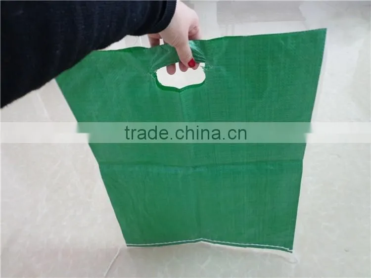 Die cut handle shopping and packaging cheap PP woven bag