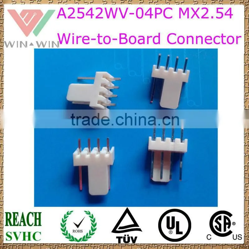 2.54mm Pitch A2542WV-04PC MX2.54 Electronic Wire to Board Connector