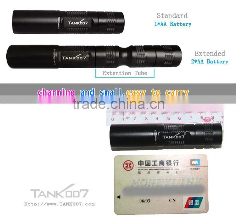 Aluminum alloy not pvc led torch TANK007 TK566-1