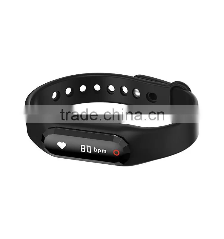 Bluetooth 4.0 Smart bracelet support heart rate monitor pedometer Bluetooth 4.0 Android 4.4 ios 7.0 smart wristband