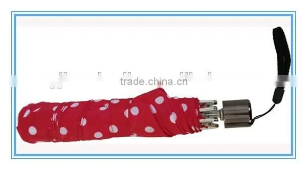 19"*6K 3 Fold Dots Mini Umbrella, Cute Pencil Umbrella, Special Umbrella