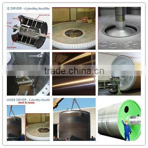 Diameter2500-5500mm Steel Yankee dryer for paper making machinery