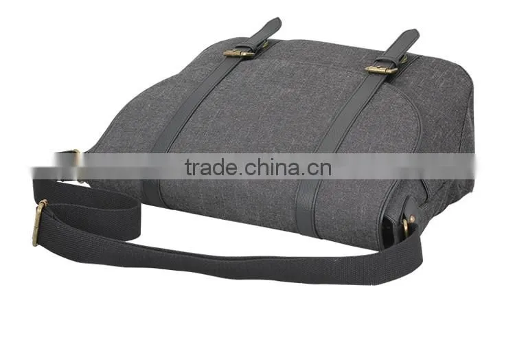 Canvas diaper bag for dady/mother bag,men diaper bag in china factory