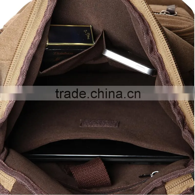 Factory Wholesale Large Capacity Climbing Mountaineering Hiking Outdoor Sport CanvasBackpack