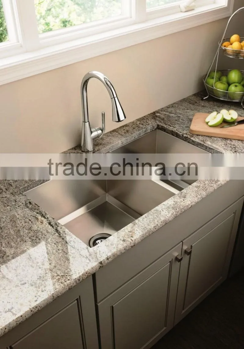 Undermount 60/40 Double Bowl 304 Stainless Steel Kitchen Sinks Wholesale