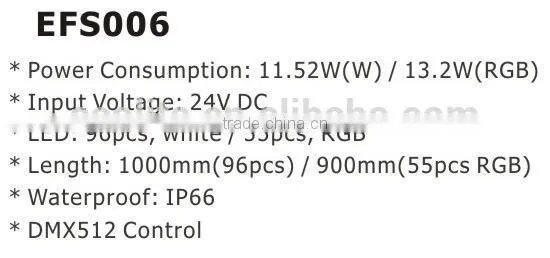 IP66 Waterproof DMX512 Control profile pvc