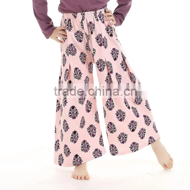 wholesale girls baby pink sunflower cheap colored cotton pants
