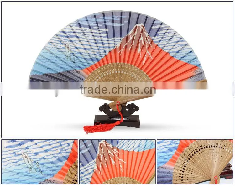 DIY Japanese design silk hand fans