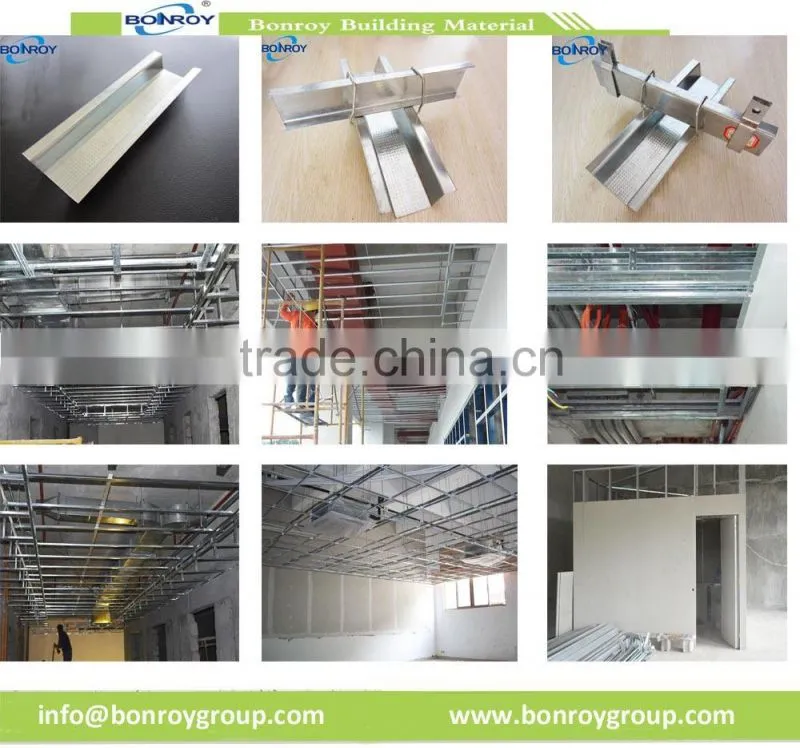 metal stud partion & Suspened